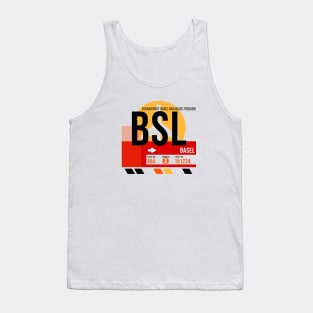 Basel (BSL) Airport // Sunset Baggage Tag Tank Top